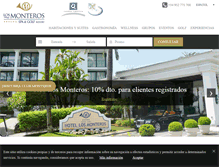 Tablet Screenshot of monteros.com